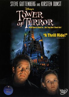 the tower of horror movie poster with two people looking at something in front of them