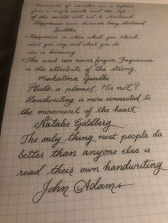 a handwritten poem on lined paper with writing in cursive ink and pen