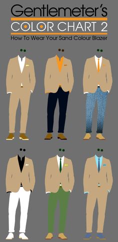 STYLE TIP: How to Wear your Sand Colored Blazer. Mens Wardrobe Essentials, Style College, Men Style Tips, Gentleman Style, Men's Wardrobe, Sand Color, Dress Code