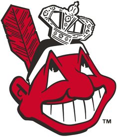 the cleveland red wings mascot with a crown on top of it's head and an arrow