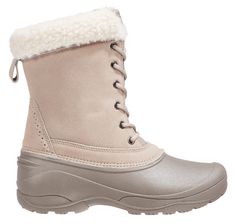 Design: Suede upper Faux sherpa collar In-Shoe Comfort: 200g 3M™ Thinsulate™ insulation for warmth without the bulk Durability & Traction: Durable TPR shell outsole Ivory Shoes, Winter Boots, Comfortable Shoes, Cold Weather, Insulation, Fun Sports, Collar, Boots, Design