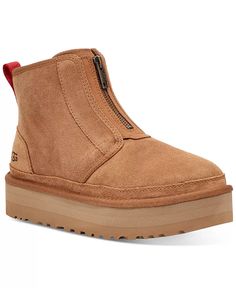 UGG® - Women's Neumel Zip Platform Booties Ugg Neumel Platform Zip, Ugg Neumel Platform, Ugg Chestnut, Ugg Neumel, Uggs Outfit, Shoes Booties, Suede Booties, Platform Boots, Womens Uggs