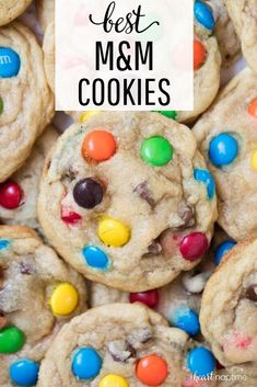 the best m & m cookies with m and m candies