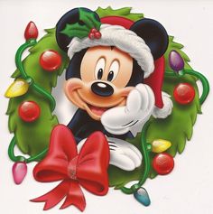 a mickey mouse christmas card with the words,'buong giorno '