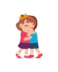 Hug Cartoon, Kids Hugging, Behavior Cards, I Feel Happy, Fall Kindergarten, Preschool Activities Toddler, Toddler Arts And Crafts, Happy Cartoon