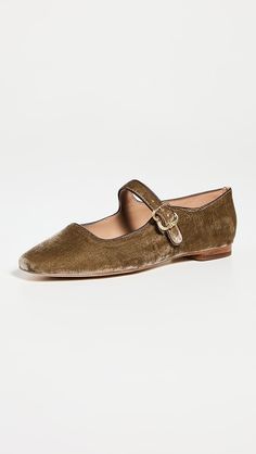 Sam Edelman Michaela Velvet Ballet Flats | Shopbop Designer Monk Strap Shoes With Buckle Closure, Fall Monk Strap Shoes With Buckle Closure, Velvet Ballet Flats, Dark Sage, Chic Flats, Glam Chic, High Fashion Street Style, Latest Outfits, Sam Edelman Shoes