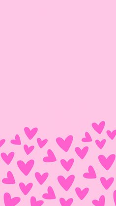 a pink background with lots of hearts on it