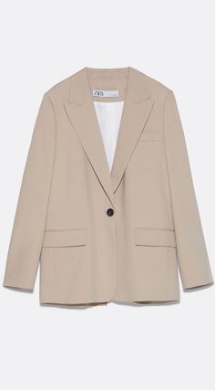 Blazer Zara, Blazer Outfits Casual, Zara Blazer, Life Care, Womens Blazers, Long Sleeve Blazers, Blazer Outfits, Clothing Labels, Blazer Buttons