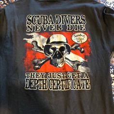 New With Tags Scuba Diver, Diver, New Color, Tops & Tees, Womens Tops, Tags, Grey, Quotes, T Shirt