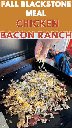 Delicious Blackstone Chicken Bacon Ranch Skillet Recipe – the ultimate fall camping meal! 🏕️ Packed with juicy chicken, crispy bacon, ranch seasoning, and melted cheese. Perfect for cool autumn nights, next camping trip or Christmas, thanksgiving gathering#BlackstoneRecipes #FallCampingFood #ChickenBaconRanch, Blackstone Skillet RecipesFall Blackstone MealsChicken Bacon Ranch BlackstoneChicken Recipes For BlackstoneWeeknight Blackstone Dinners, Campchef Griddle Recipes Blackstone Christmas Recipes, Meal Prep Blackstone, Blacktop Grill Recipe, Easy Griddle Meals, Meals On The Blackstone Griddle, Blackstone Recipes Dinners, Blackstone Grill Recipes Dinner, Fall Camping Food, Easy Blackstone Meals