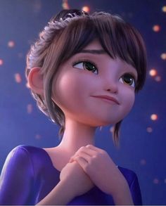 Beautiful cartoon girl dp animation dp cartoon girl dp praying girl dp baby cut girl dp cartoon Bts, Purple