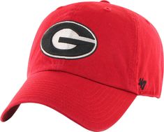 Boast your Bulldogs fandom on game day in the ’47® Men’s Georgia Bulldogs Clean Up Adjustable Hat. Classic Collegiate Style Curved brim, adjustable hat Six-panel construction Embroidered eyelets for added ventilation Style and Team Spirit Georgia logo embroidered on front crown ’47® trademark emboroidered at left crown Additional Details One size fits most Officially licensed collegiate product Collegiate Style, Georgia Bulldogs, Adjustable Hat, Team Spirit, Brand You, Logo Embroidered, Clean Up, Game Day, Fun Sports