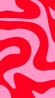 an abstract red and pink background with wavy lines