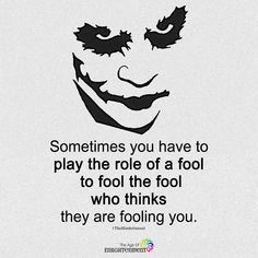 the joker quote with an image of his face