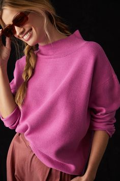 Pink Fits, Women's Sweaters, Trendy Clothes For Women, Lovely Dresses, 50 Fashion, Sweaters Oversized, Sweater Fashion, Pullover Styling