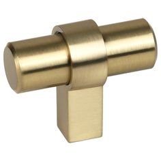 an image of a brass door handle on a white background