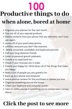 Wondering what to do on your day off or simply Looking for some inspiration of productive things to do either When bored In summer or even at home? This article has the best list most even successful people use every day. things to do when bored for adults #productive #productivity #goals #summer #girlboss #habits #bosslady Vie Motivation, Self Care Activities, Successful People, Life Organization, Self Care Routine