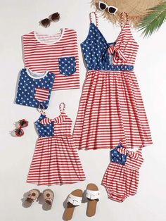 I love matching with my little one! This post has the best 4th of July outfits to buy!! Family Matching Outfits Photography, Outfits To Buy, Mom And Son Outfits, Boy Photo Shoot, American Flag Print, Matching Swimwear, Mommy And Me Outfits