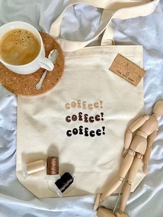 Morning Starbucks, Late Night Coffee, Coffee Minimalist, Coffee Coffee Coffee, Embroidered Orange, Minimalist Tote Bag