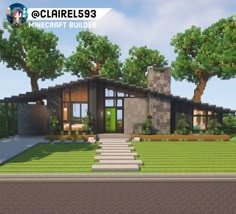 Modern Midcentury Home, Minecraft Modern Mansion, Minecraft Modern House Designs, Villa Minecraft, Minecraft Modern City, Modern House Minecraft, Modern Minecraft Houses, Case Minecraft, Build Minecraft