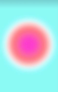 a pink and blue background with an orange circle in the center on a light blue background