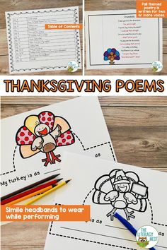 thanksgiving themed printable worksheets for kids to practice their handwriting and writing skills