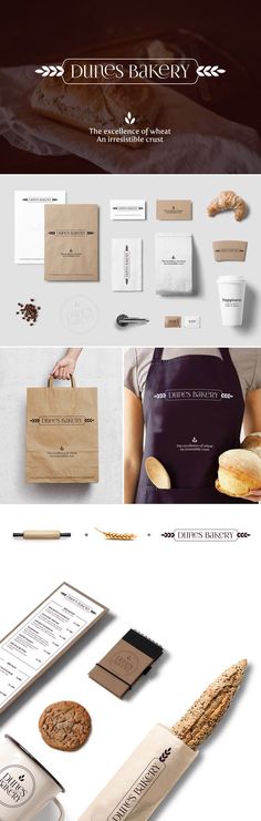 the bakery website is designed to look like it's made out of wood and paper