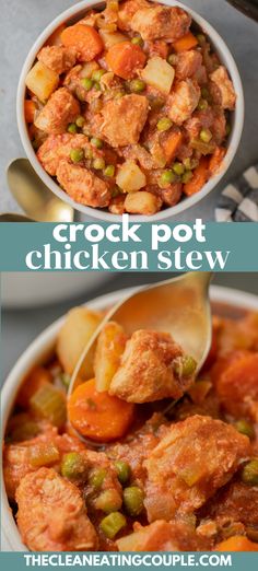 crock pot chicken stew with peas and carrots