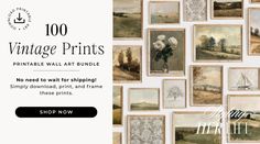 the vintage prints bundle is available for purchase