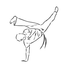 a person doing a handstand on one leg