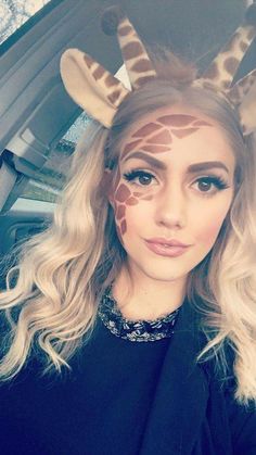 Carnaval Make-up, Diy Fantasia, Makeup Zombie, Giraffe Costume, Halloween Make-up Looks, Uhyggelig Halloween, Halloween Parejas, Holloween Costume, Halloween Tattoo