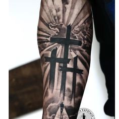 Cross Tattoos hero tattoo Holy Trinity 7 Coconut Tattoo, Jesus Tattoo Sleeve, Jesus Tattoo Design, Hero Tattoo, Cobra Tattoo, Christian Sleeve Tattoo, Tattoo Inspiration Men