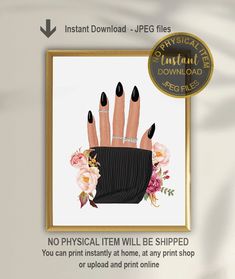 Printable Nails Poster, Nail Salon Wall Art, Nail Tech Gift, Beauty Salon Decor, Manicure Wall Decor, Manicure Poster, Nails Wall Art  INSTANT DOWNLOAD  ---------------------------------------------- No physical item will be shipped. You will receive digital files to print on your own. - You can print it on paper, t-shirt, mug, canvas, etc. - You don't need to wait for the delivery, you receive the file instantly after payment - The printable is cheaper than the finished print. - You can print a Nail Salon Wall Art, Nails Poster, Lawyer Office Decor, Beauty Salon Posters, Attorney Gifts, Set Nails, Salon Wall Art, Polish Art, Beauty Salon Decor