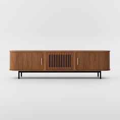 the sideboard is made out of wood