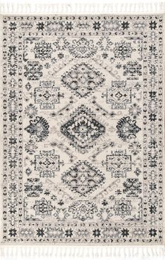 Grey Persian Rug, Ivory Rugs, Farmhouse Style Rugs, Tassel Rug, Round Carpet Living Room, Affordable Boho, Carpet Decor, Cheap Carpet Runners