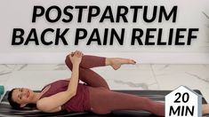 Back Pain Relief Exercises, Weak Core, Pregnancy Back Pain, Post Baby Workout, Stretching Routine