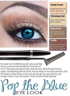 Make Up Yeux, Mary Kay Eyeshadow, Mary Kay Eyes, Blue Eyes Pop, Imagenes Mary Kay, Eyeshadow For Blue Eyes, Mary Kay Cosmetics, Makijaż Smokey Eye, Beauty Consultant