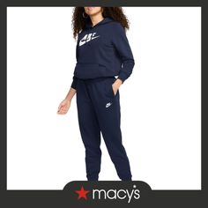 in stock Sweatpants Nike, Nike Sportswear Club Fleece, Blue Joggers, Women's Sportswear, Nike Classic, Nike Joggers, Nike Sweatpants, Grey Joggers, Fleece Pants