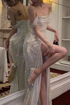 Prom Dress With Split, Dress With Split, Stunning Prom Dresses, Pretty Prom Dresses, فستان سهرة, Grad Dresses