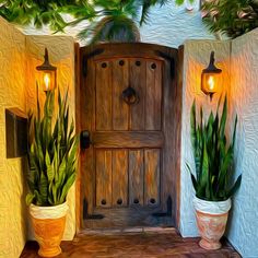 "Behind The Door" - Backyards of Key West Gallery Mexican House Exterior, Key West Art, Hemingway House, Spanish Home Decor, Hacienda Style Homes, West Home, Mexican Home Decor, Morning Walks, Mexican Home