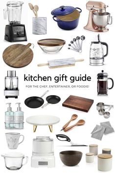 kitchen gift guide for the chef, entertainer, and foodie