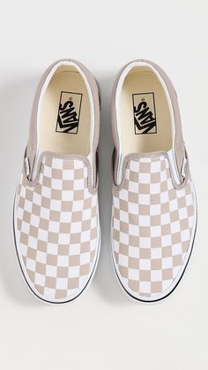 Vans Classic Slip-On Sneakers | Shopbop Women’s Slip On Sneakers, Vans Mules, Outfits With Vans Slip Ons, Vans For Women, Van Shoes, Cute Vans, Vans Checkerboard, Bad Bad, Vans Slip On