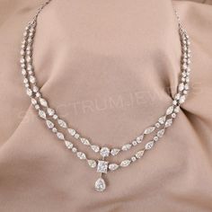 Natural Multi Shape H/SI Diamond Wedding Necklace 18k White Solid Gold 24.16 Ct. Diamond Necklace With Pendant, Fancy Shape Diamond Necklace, Modern Gold Jewelry Indian, Daimond Nakeles, Diamond Sets Necklace, Diamond Set Design, Dimond Neckless Jewelry, Fancy Diamond Necklace, White Necklace Jewelry