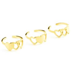 PRICES MAY VARY. 💛Three heart rings set, best friend ring for 3, best friend gifts, friendship ring, 3 sister ring. 💛Material: Stainless steel,that is nickel free, lead free and hypoallergenic. 💛These Dainty Rings are adjustable and flexible enough with a gentle squeeze or slight spreading to adjust, it fits most finger sizes. 💛Sister rings sweet gift for sisters or best friends makes your relationship closer together. 💛Each set come with a beautiful velvet bag,ready for giving. Sister ring Sister Ring, Best Friend Ring, Sister Rings, Jewellery Holder, Friend Rings, Friendship Ring, Heart Rings, Dainty Rings, Sister Bracelet