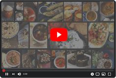 an image of food being displayed on a video player's playlist for youtube