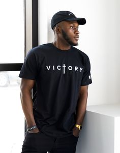 Victory black t-shirt is printed on ultra soft and comfortable ring spun combed cotton. Feel the comfort in our Christian shirt whiles celebrating victory. Deuteronomy 20:4 “…for the Lord your God is he who goes with you to fight for you against your enemies, to give you the victory.” Our unique designs are created in-house by VOTC Clothing designers. Our designs are inspired by the word of God, created to wear and feel great about our faith. Please make sure that the Color and Size you have cho Christian Clothing Brand, Christian Tshirt Design, T-shirt Print Design, Christian Shirts Designs, Cool Shirt Designs, Design Jersey, Trendy Shirt Designs, Shirt Design Inspiration, Cute Shirt Designs