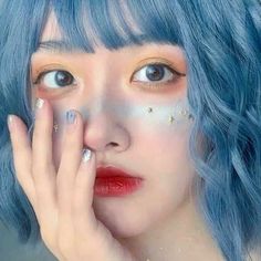 Sky Blue Hair, Ulzzang Hair, Ulzzang Makeup, China Girl, Aesthetic People, Baldur's Gate, Uzzlang Girl, Girl Inspiration, I Love Girls