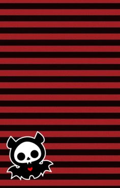 Is an emo/scene wallpaper/ phone backround with red and black horozantal strips with the skelanimal character Diego in the bottom left hand corner. Scene Kid Wallpaper, Scene Emo Wallpaper, Emo Wallpapers, Emo Backgrounds, Emo Aesthetic Wallpaper, 2000s Wallpaper, Son Of Hades, Red And Black Wallpaper, Scene Wallpaper