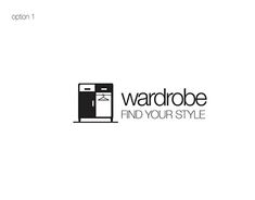 the logo for wardrobe find your style, which features an image of a refrigerator