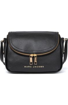 Marc Jacobs The Groove Leather Mini Messenger Bag | Nordstromrack Classic Flap Bag With Zipper Closure, Classic Flap Shoulder Bag With Zipper Closure, Mini Messenger Bag, Flip Flop Slippers, Tres Chic, Cold Weather Accessories, Signature Logo, Leather Mini, Purses And Handbags